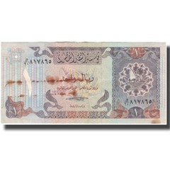 [#597559] Banknote, Qatar, 1 Riyal, KM:13a, VF(30-35)