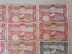 Yemen South Arabia Currency Authority Dinars /Fils 1960’s & 1980’s Lot Banknotes