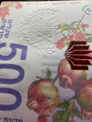 Israel, 500 New Shekels, Private Issue, Fantasy, 2025 Emma Lazarus
