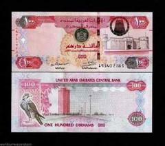 United Arab Emirates 100 DIRHAMS P-30 2014 UAE Sparrow UNC Emirati Currency NOTE