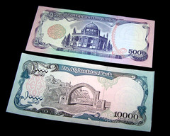 1 x Afghanistan 10000 (10,000) & 5000 (5,000) Afghanis UNC /P-62 & P-63