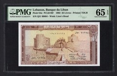 Lebanon 25 Livres 25-8-1983 P64c Uncirculated Grade 65