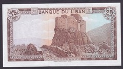 Lebanon 25 Livres 1983 P-64c UNC