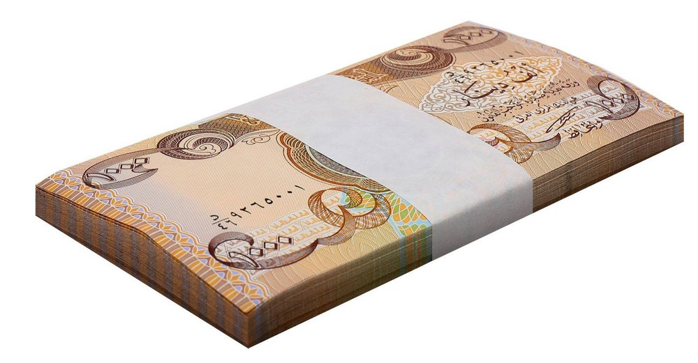 Iraq 1000 Dinars, 2003 (AH1424), P-93a, UNC X 100 PCS Bundle Pack