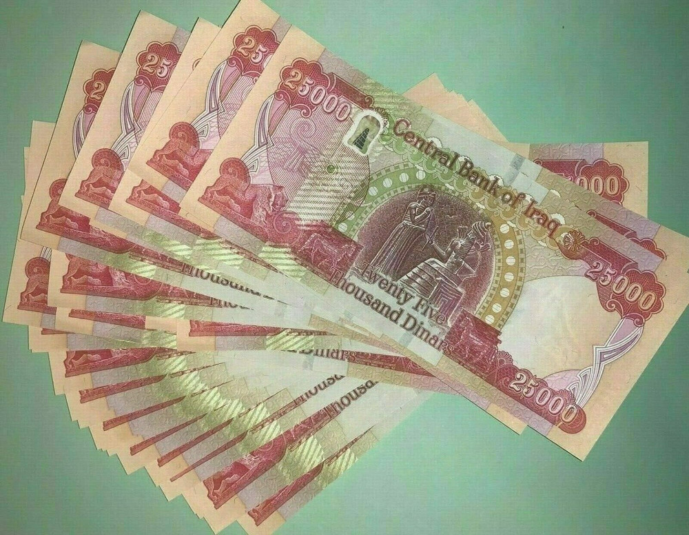 500,000 IRAQ DINAR – 20 x 25000 Iraqi Dinar 25K Banknotes – UNC Verified IQD