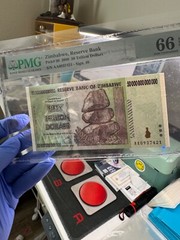 PMG Zimbabwe 50 Trillion Dollars Banknote, AA/2008, P-90, GEM UNC, 66 EPQ