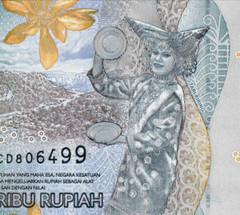 Indonesia Currency, CIRCULATED 10 X 2000 Rupiah, P-163a.2 World Paper Money 2023