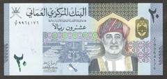 Oman 20 Rials Hybrid Polymer Sultan Haitham P-54 2020 UNC