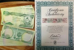 Iraqi Dinar BANKNOTES 900.000 UNCIRCULATED 90 x 10,000 FREE SHIPPING