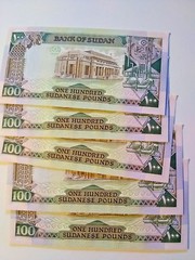 SUDAN 100 POUNDS 1988 P 44 UNC ( X 50 PCS) from bundle bank notes