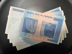 🇿🇼 ZIMBABWE 100 TRILLION DOLLAR AA/2008 P-91 LOT OF 5 UNC BANKNOTES