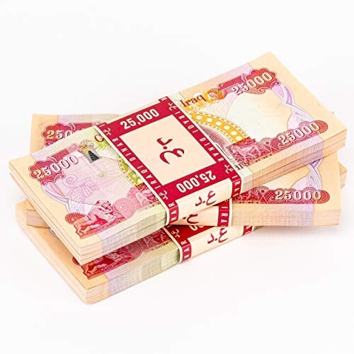 500,000 IRAQ DINAR ( 25000 IQD x 20 ) 2023 NEW UNC 500k IQD Authentic w COA