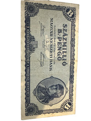 Authentic Hungary 100 Quintillion b-Pengo 1946, CIRCULATED Currency, P-131