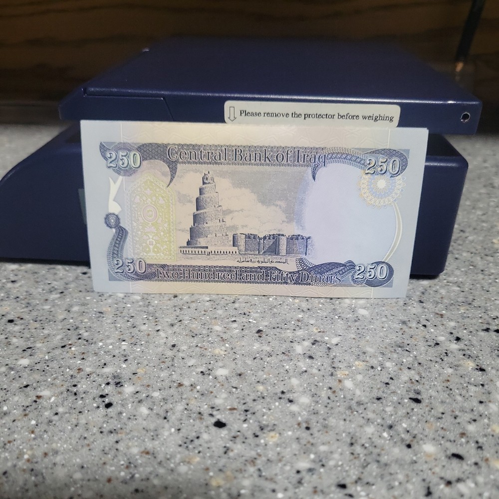 Authentic Iraqi Dinar Currency, 10 X 250 Banknote UNCIRCULATED, IQD Series 2003