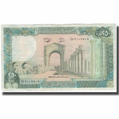 [#596620] Banknote, Lebanon, 250 Livres, KM:67e, VF(30-35)