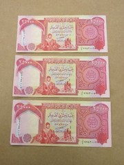 2 25,000 UNC Iraq Bank Notes 75,000 Total (20852-pmb-y)