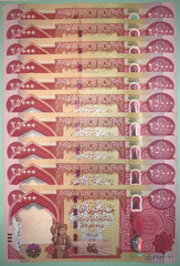 300,000 New Iraqi Dinar = (12) 25000 Banknotes of Iraq Currency NEW IQD Currency