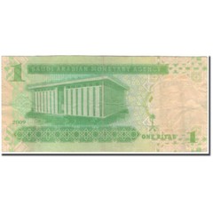 [#595717] Banknote, Saudi Arabia, 1 Riyal, 2009, KM:31b, VF(30-35)