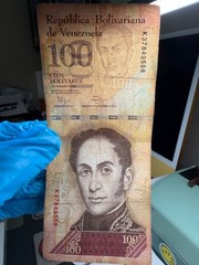 Authentic Venezuela 100000 Bolivar Fuerte, Circulated CLEAN Currency 2017, P-100