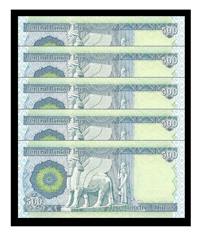 Iraqi Dinar 7,500 15 X 500 Dinar Notes Crisp Unc Collectable Money