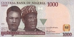 Nigeria, 1.000 Naira, 2016, p36n , Serial Number: P29/268721