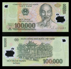 100,000 Viet Nam Dong + 1 Free 5000 Iraqi Dinar Note With Purchase* Lot Of 1 Ea
