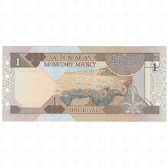 1984 Saudi Arabia Fahd bin Abdulaziz 1 Riyal Banknote – Undated – P#21c