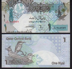 Qatar 1 Riyal 2015, Mint Unc P28