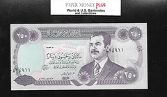 MAJOR ERROR! SADDAM HUSSEIN IRAQ 250 DINARS UNC