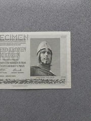 BOHEMIA & MORAVIA 5000 Kronen/Korun 1944 SPECIMEN UNC
