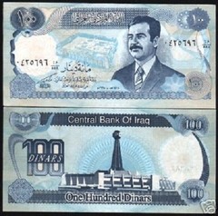 IRAQ 100 DINARS P-84 1994 x 500 Pcs IRAQI BUNDLE SADDAM CLOCK FALCON UNC BRICK