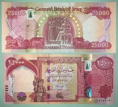 1 MILLION Iraqi Dinar IQD UNCIRCULATED 40 x 25,000 + COA