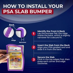 PSA Slab Bumper 5 Pack – Secure Fit, Won’t Slip Off PSA Slab Protector, Easy …