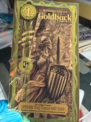 1 GoldBack PVC Card, 24kt .999 Fine, 1/1000 Troy oz, UNC Washington Series 2026