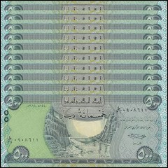 50,000 NEW IRAQI DINAR – 100x 500 IQD Banknotes – Authentic IRAQ Money + COA