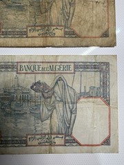 Algeria 5 Francs Banknote 1941 (LOT OF 2) Banque de l’Algérie (Circulated)