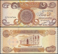 Iraq 1000 Dinars, 2003 (AH1424), P-93a, UNC X 10 PCS