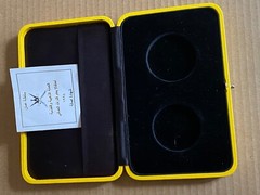 1994 SULTANATE OF OMAN HERITAGE 1 & 1/2 RIAL GOLD & SILVER COIN (CASE/BOX ONLY)