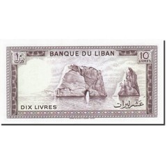[#267498] Banknote, Lebanon, 10 Livres, 1964-1978, 1986, KM:63f, UNC(65-70)