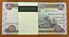 IRAQ 50 IRAQI DINAR P-90 2003 x 50 Pcs Lot BUNDLE GRAIN DATE PALM UNC BANK NOTE