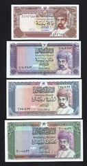 OMAN Set 100+ 200 Baisa + 1/4 + 1/2 Rial Picks. 22, 23, 24, 25 SC / UNC