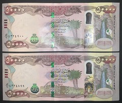 100,000 IRAQ Dinars – 2 x 50,000 UNC IQD – 100,000 in Authentic Iraqi Money