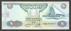 United Arab Emirates UAE 20 Dirhams Dubai Creek Golf P-28d 2016 UNC