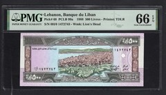 Lebanon 500 Livres 1-1-1988 P68 Uncirculated Grade 66