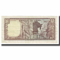 [#619070] Banknote, Lebanon, 1 Livre, KM:61b, VF(20-25)