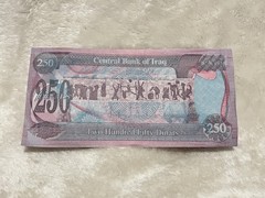 SADDAM HUSSEIN IRAQ IRAQI CURRENCY 250 DINARS MONEY NOTE UNC BANKNOTE BILL Lot 2