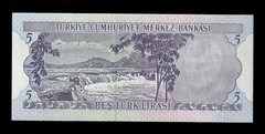 Turkey, 5 Lira, (1976-1983), P-185, UNC * Mustafa Kemal ATATÜRK * J 51 BANKNOTE