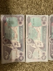 1995 Central Bank Of Iraq Two Hundred Fifty (250) Dinars Note LOT OF 5 Bills–A