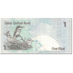 [#606175] Banknote, Qatar, 1 Riyal, 2008, Undated (2008), KM:28, EF(40-45)