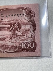 1991 Afghanistan 100 Afghanis P# 58c Banknote